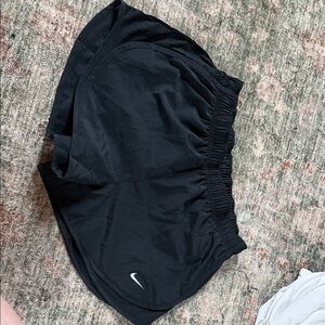 Nike Black Women's Athletic Running Shorts with Reflective Swoosh